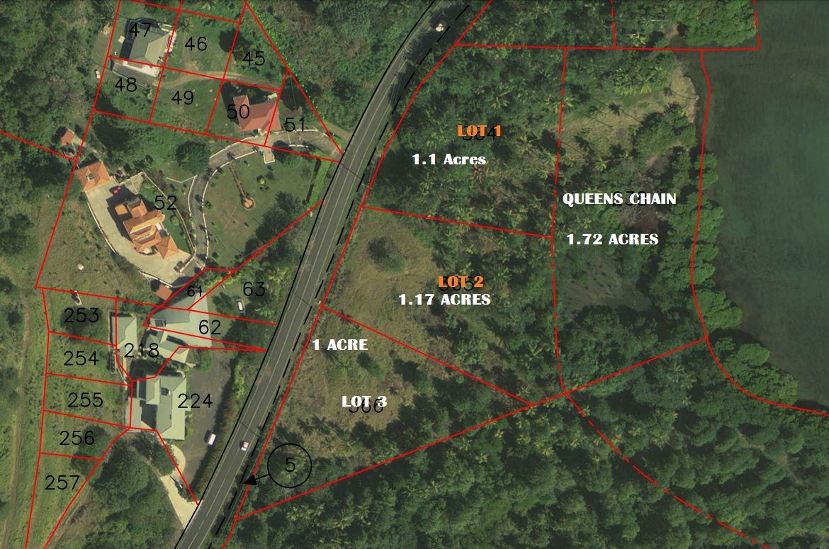 Waterfront Lots For Sale in St Lucia