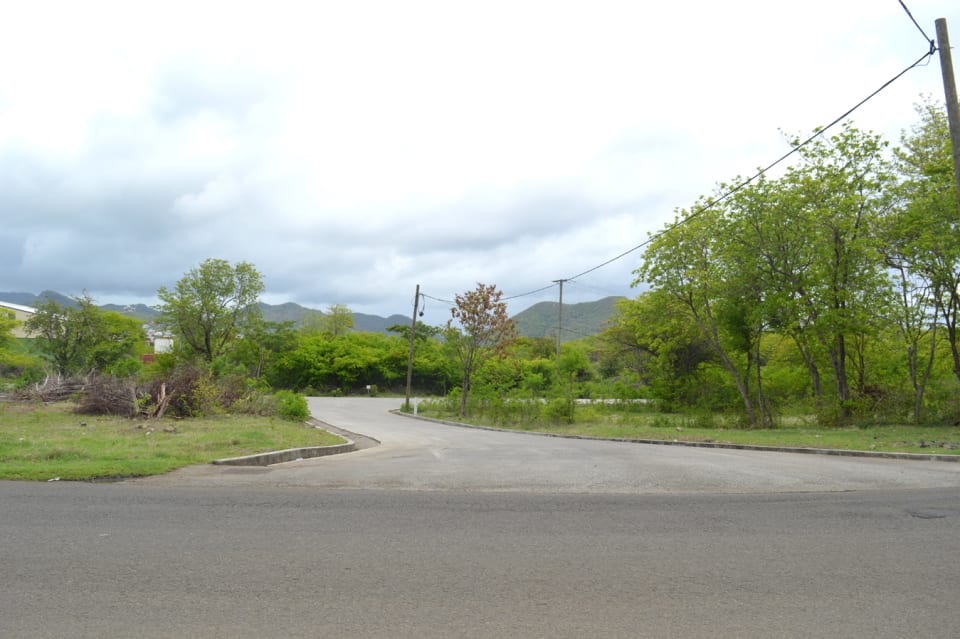 st lucia real Estate concept holding road