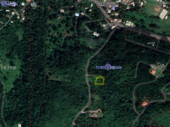 7962 S.F. Lot For Sale at La Caye Dennery